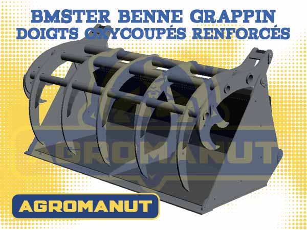 BMSTER Benne grappin doigts oxycoupés renforcés