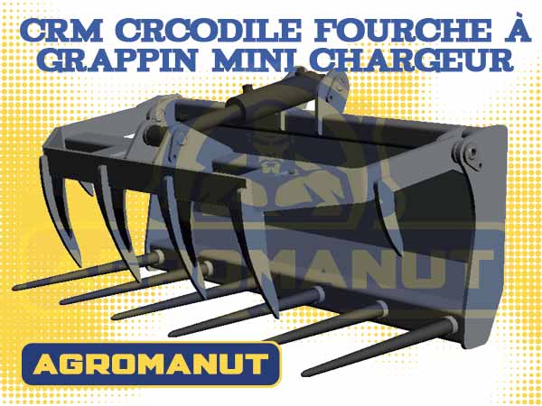 Crocodile fourche à grappin mini chargeur