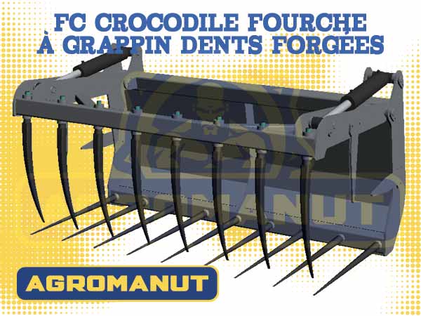 FC Crocodile fourche à Grappin dents forgées