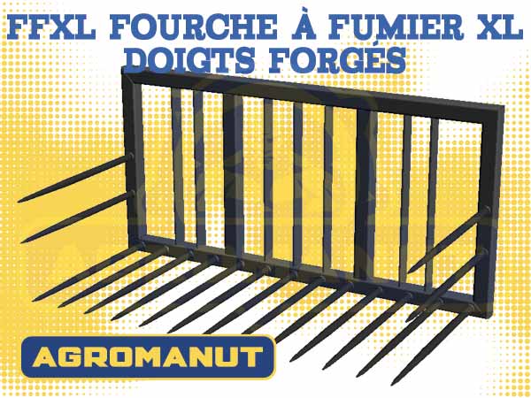 FFXL Fourche à Fumier XL doigts forgés