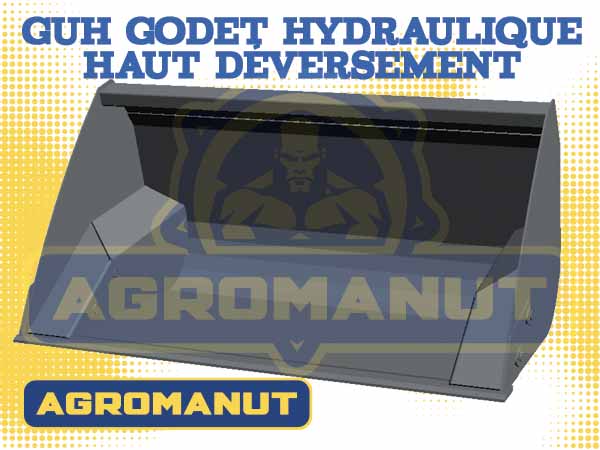 Godet hydraulique à haut déversement