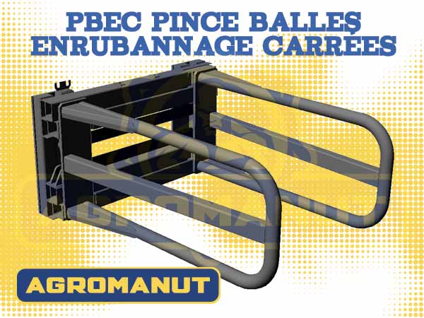 Pince balles d'enrubannage carrées Agromanut