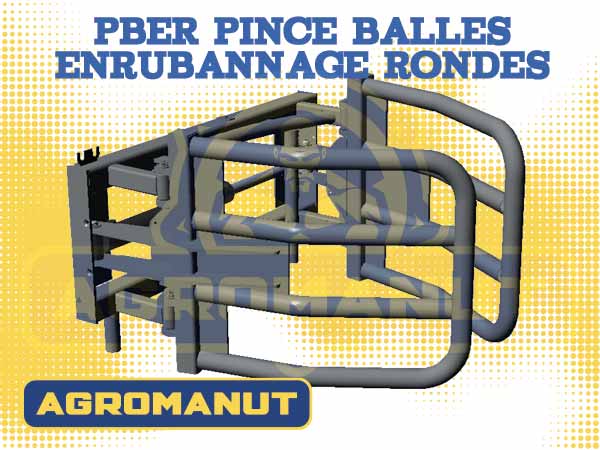 Pince balles d'enrubannage rondes Agromanut