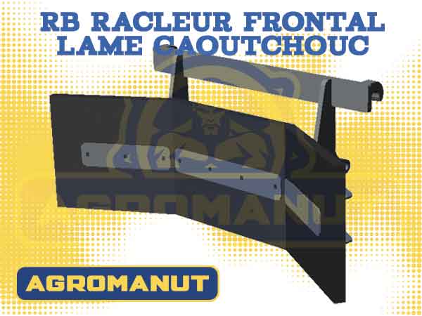 RB Racleur frontal lame caoutchouc