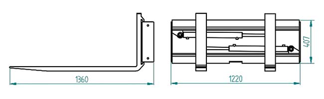 FPR Fourche à palettes 2T plan sommaire