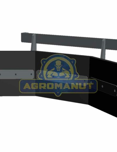 RB Racleur frontal lame caoutchouc. Système de réglage et d’alignement de lame. Épaisseur et qualité du caoutchouc